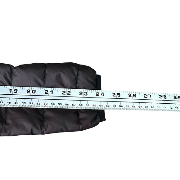 Patagonia Goose Down Puffer Jacket Women’s XS Black Pockets Insulated FLAWS READ - Picture 9 of 12